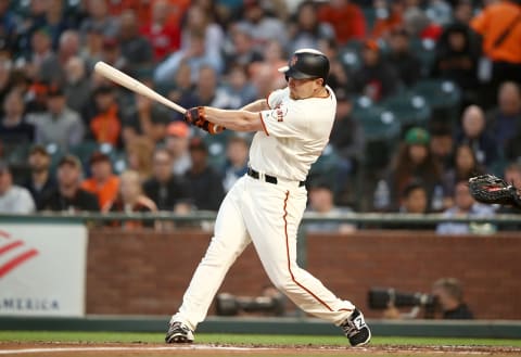 SF Giants outfielder Alex Dickerson. (Photo by Ezra Shaw/Getty Images)