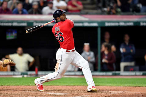 Giants target Yasiel Puig. (Photo by Jason Miller/Getty Images)