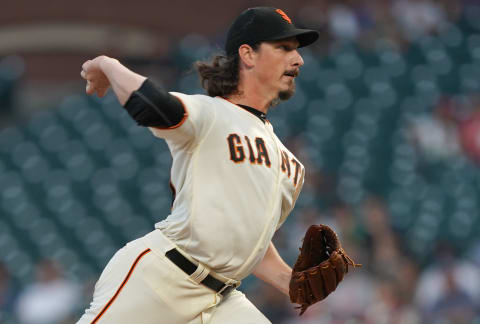 SF Giants RHP Jeff Samardzija. (Photo by Thearon W. Henderson/Getty Images)