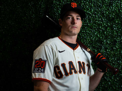 SF Giants outfielder Mike Yastrzemski. (Photo by Rob Tringali/Getty Images)