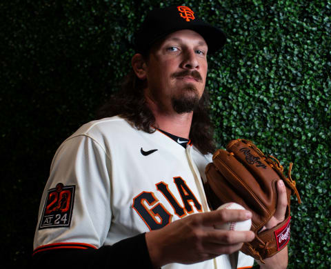 Giants pitcher Jeff Samardzija. (Photo by Rob Tringali/Getty Images)