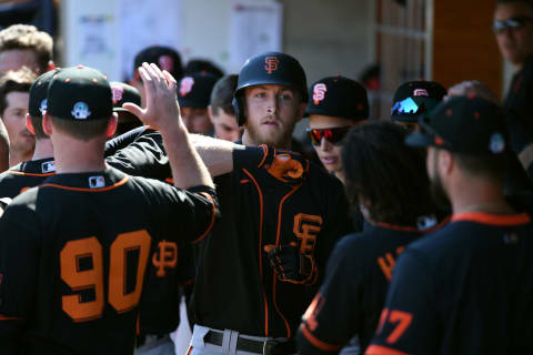 Joe McCarthy of the SF Giants (Photo by Norm Hall/Getty Images)