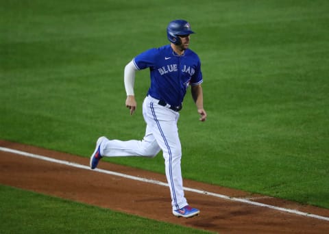 Toronto Blue Jays corner infielder Travis Shaw. (Photo by Timothy T Ludwig/Getty Images)