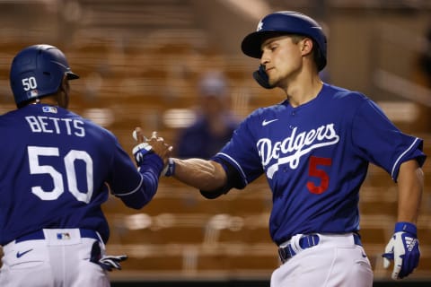 GLENDALE, ARIZONA – MARCH 10: Corey Seager #5 of the Los Angeles Dodgers is set to be a free agent after the 2021 season. Could he be a future SF Giants star? (Photo by Christian Petersen/Getty Images)