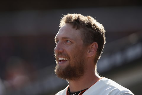 Former SF Giants outfielder Hunter Pence. (Photo by Ezra Shaw/Getty Images)