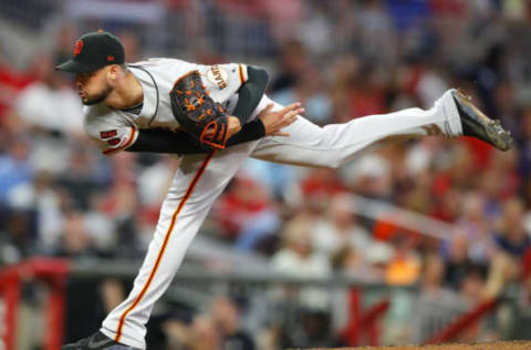 Tyler Beede of the SF Giants. (Photo by Todd Kirkland/Getty Images)