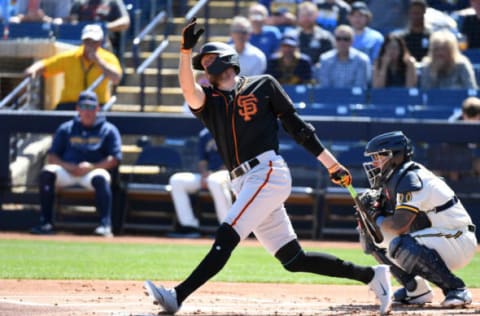 Hunter Pence, San Francisco Giants (Photo by Norm Hall/Getty Images)