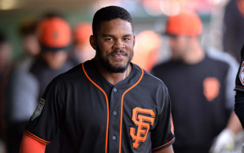 SF Giants prospect Heliot Ramos is one of the many exciting young prospects in the organization. (Orlando Ramirez-USA TODAY Sports)