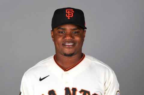 SF Giants pitcher Raffi Vizcaino (90) poses for a photo during spring training media day at Scottsdale Stadium. (Jayne Kamin-Oncea-USA TODAY Sports)