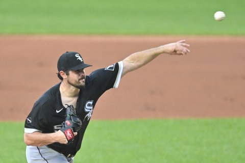 Could Chicago White Sox starting pitcher Carlos Rodon (55) sign with the SF Giants this offseason? (David Richard-USA TODAY Sports)