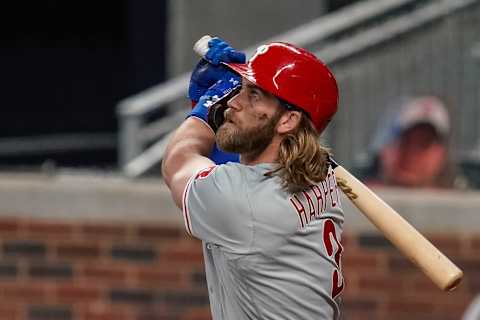 Philadelphia Phillies right fielder Bryce Harper (3) passed on a chance to sign with the SF Giants to head to the City of Brotherly Love. (Dale Zanine-USA TODAY Sports)