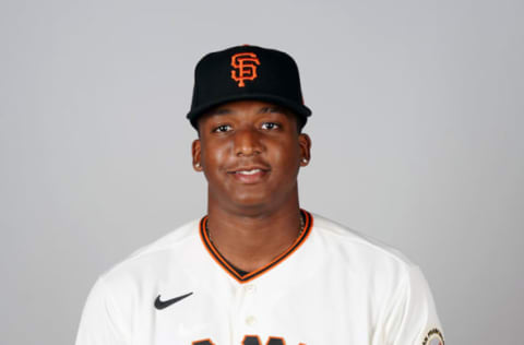 SF Giants shortstop Marco Luciano #94 poses during media day at Scottsdale Stadium. (MLB photos via USA TODAY Sports)