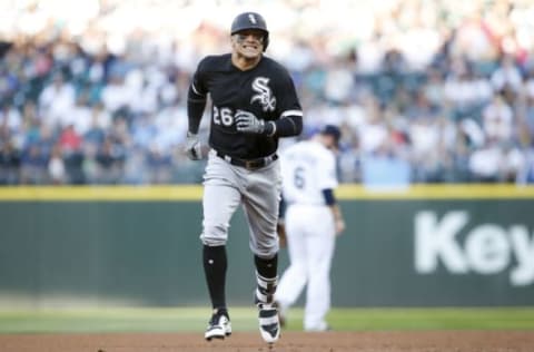 May 20, 2017; Seattle, WA, USA; Chicago White Sox right fielder Avisail Garcia (26) runs the bases after hitting a three-run homer against the Seattle Mariners during the first inning at Safeco Field. Mandatory Credit: Joe Nicholson-USA TODAY Sports