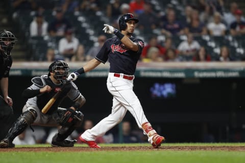 Michael Brantley #23 of the Cleveland Indians (Photo by David Maxwell/Getty Images)