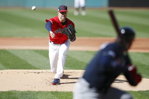 Corey Kluber #28 of the Cleveland Indians (Photo by Joe Robbins/Getty Images)