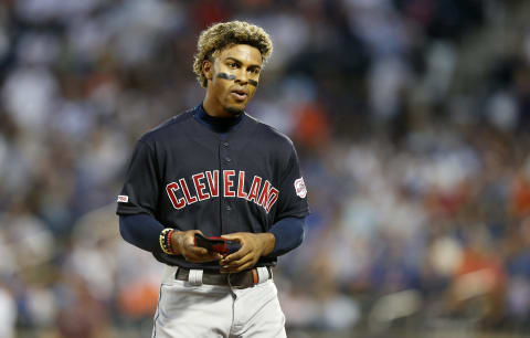 Francisco Lindor #12 of the Cleveland Indians (Photo by Jim McIsaac/Getty Images)