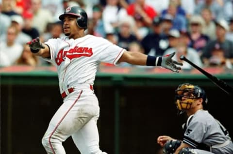 Cleveland Indians rightfielder Manny Ramirez (Photo by DAVID MAXWELL / AFP) (Photo by DAVID MAXWELL/AFP via Getty Images)