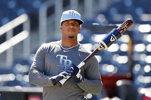 Wander Franco #80 of the Tampa Bay Rays (Photo by Michael Reaves/Getty Images)