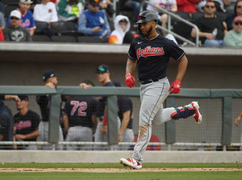 Bobby Bradley #40 of the Cleveland Indians (Photo by Ethan Miller/Getty Images)