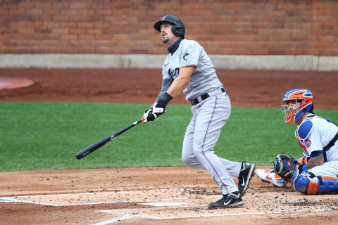 Ryan Lavarnway #36 of the Miami Marlins (Photo by Mike Stobe/Getty Images)