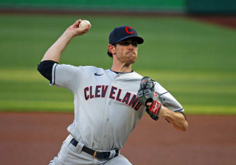 Shane Bieber #57 of the Cleveland Indians (Photo by Justin K. Aller/Getty Images)