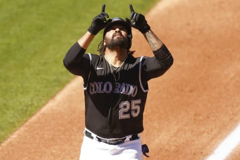 Matt Kemp #25 of the Colorado Rockies (Photo by Justin Edmonds/Getty Images)