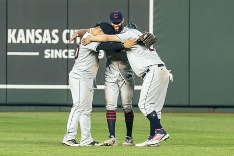 Cleveland Indians celebrate (Photo by Kyle Rivas/Getty Images)