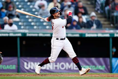 Austin Hedges #17 of the Cleveland Indians (Photo by Ron Schwane/Getty Images)