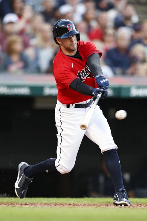 Ernie Clement #28 of the Cleveland Indians (Photo by Ron Schwane/Getty Images)