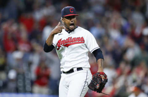 Emmanuel Clase #48 of the Cleveland Indians (Photo by Ron Schwane/Getty Images)