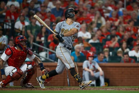 Adam Frazier #26 of the Pittsburgh Pirates (Photo by Scott Kane/Getty Images)