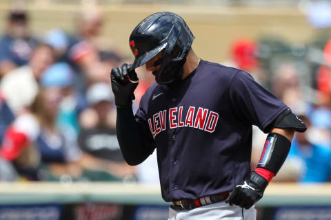 Rene Rivera #46 of the Cleveland Indians (Photo by David Berding/Getty Images)