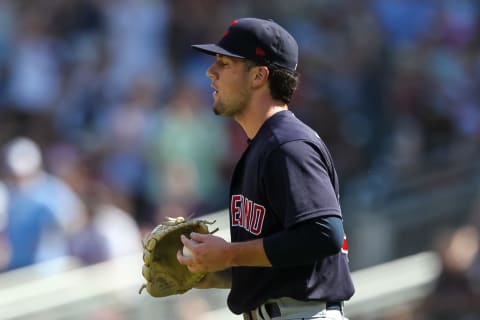 Kyle Nelson #30 of the Cleveland Indians (Photo by David Berding/Getty Images)