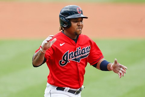 Jose Ramirez #11 of the Cleveland Indians (Photo by Ron Schwane/Getty Images)