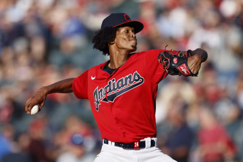 Triston McKenzie #24 of the Cleveland Indians (Photo by Ron Schwane/Getty Images)