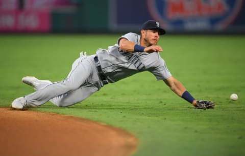 Dylan Moore #25 of the Seattle Mariners (Photo by Jayne Kamin-Oncea/Getty Images)