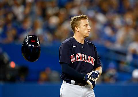 Myles Straw #7 of the Cleveland Indians (Photo by Vaughn Ridley/Getty Images)