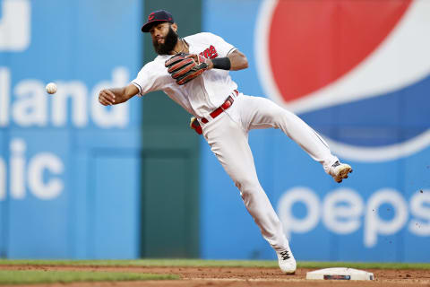 Amed Rosario #1 of the Cleveland Indians (Photo by Ron Schwane/Getty Images)