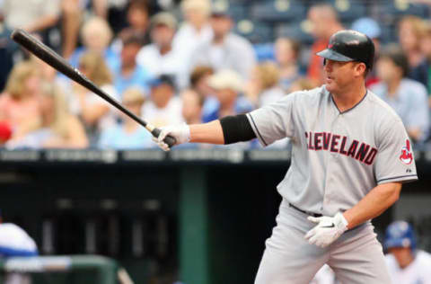 Jim Thome #25 of the Cleveland Indians (Photo by Tim Umphrey/Getty Images)