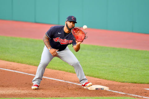 Bobby Bradley #40 of the Cleveland Indians (Photo by Jason Miller/Getty Images)