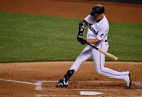 JJ Bleday #67 of the Miami Marlins (Photo by Mark Brown/Getty Images)