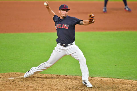 Nick Wittgren #62 of the Cleveland Indians (Photo by Jason Miller/Getty Images)