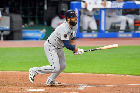 Austin Romine #7 of the Detroit Tigers (Photo by Jason Miller/Getty Images)