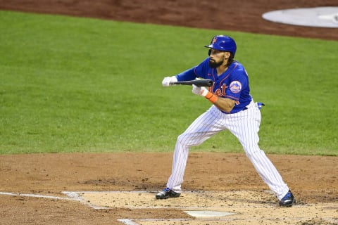 Billy Hamilton #21 of the New York Mets (Photo by Steven Ryan/Getty Images)