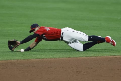 Gold Glove Finalist Cesar Hernandez #7 of the Cleveland Indians (Photo by Ron Schwane/Getty Images)