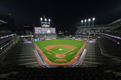 CLEVELAND, OHIO – SEPTEMBER 25: A general view of Progressive Field during the second inning of the game between the Cleveland Indians and the Pittsburgh Pirates on September 25, 2020 in Cleveland, Ohio. The Indians defeated the Pirates 4-3. (Photo by Jason Miller/Getty Images)