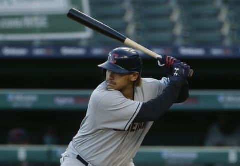 Josh Naylor #31 of the Cleveland Indians (Photo by Duane Burleson/Getty Images)