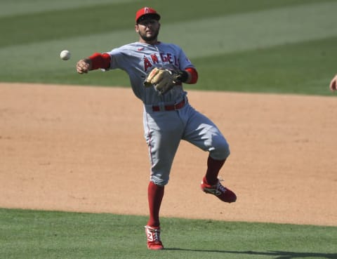 David Fletcher #22 of the Los Angeles Angels (Photo by John McCoy/Getty Images)