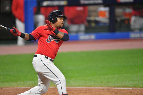 Jose Ramirez #11 of the Cleveland Indians (Photo by Jason Miller/Getty Images)