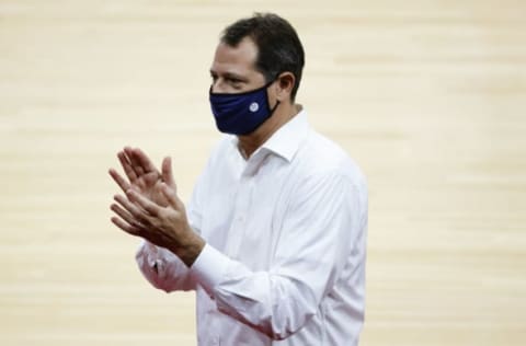 PHILADELPHIA, PENNSYLVANIA – MARCH 03: Philadelphia 76ers co-owner David Blitzer celebrates during overtime against the Utah Jazz at Wells Fargo Center on March 03, 2021 in Philadelphia, Pennsylvania. NOTE TO USER: User expressly acknowledges and agrees that, by downloading and or using this photograph, User is consenting to the terms and conditions of the Getty Images License Agreement. (Photo by Tim Nwachukwu/Getty Images)